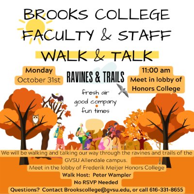 Brooks College Walk & Talk: Ravines and Trails